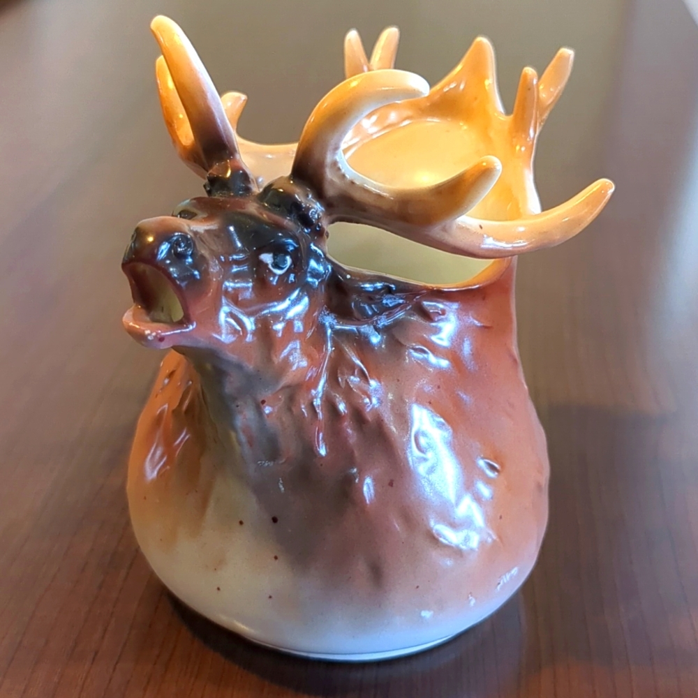 Antique Royal Bayreuth elk creamer from Austria
